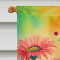 Gerbera Daisies in Color House Flag