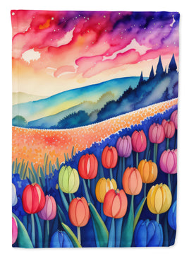 Hyacinths in Color House Flag