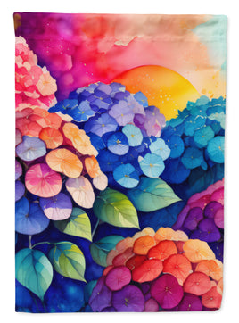 Hydrangeas in Color House Flag