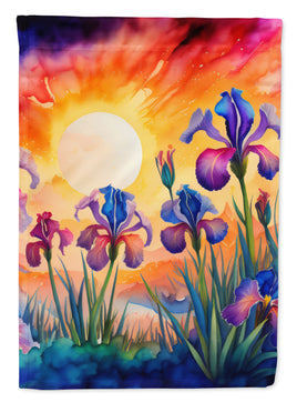 Iris in Color House Flag