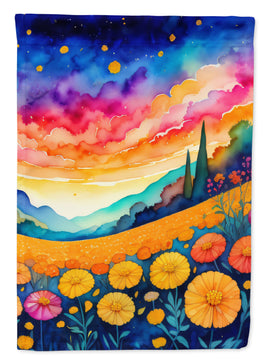 Marigolds in Color House Flag