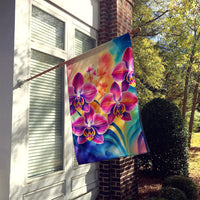 Orchids in Color House Flag