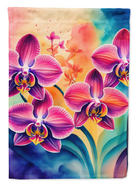 Orchids in Color House Flag