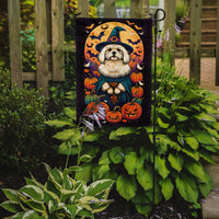 Coton De Tulear Witchy Halloween Garden Flag