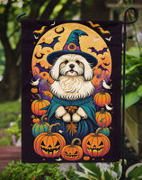 Coton De Tulear Witchy Halloween Garden Flag