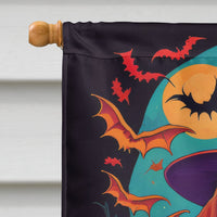 Dachshund Witchy Halloween House Flag
