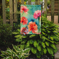 Carnations in Watercolor Garden Flag
