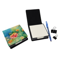 Chrysanthemums in Watercolor PU Leather Note Paper Holder