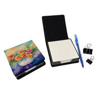 Chrysanthemums in Watercolor PU Leather Note Paper Holder