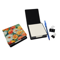 Chrysanthemums in Watercolor PU Leather Note Paper Holder