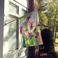 Orchids in Watercolor House Flag