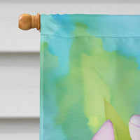 Orchids in Watercolor House Flag