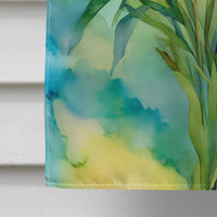 Orchids in Watercolor House Flag