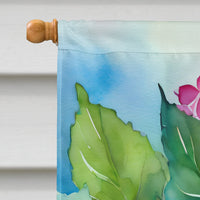 Hydrangeas in Watercolor House Flag