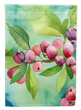 Connecticut Mountain Laurels in Watercolor House Flag