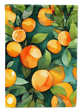Florida Orange Blossom in Watercolor House Flag