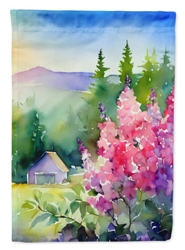Idaho Syringa in Watercolor House Flag