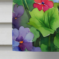 Illinois Violet in Watercolor House Flag