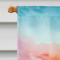 Louisiana Magnolias in Watercolor House Flag