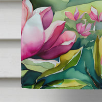 Louisiana Magnolias in Watercolor House Flag