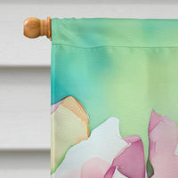 Louisiana Magnolias in Watercolor House Flag