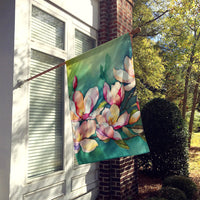 Louisiana Magnolias in Watercolor House Flag