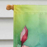 Louisiana Magnolias in Watercolor House Flag