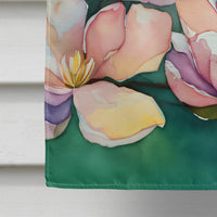 Louisiana Magnolias in Watercolor House Flag