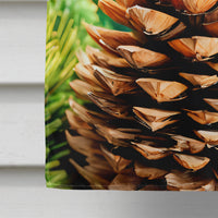 Maine White Pine Cone and Tassels in Watercolor House Flag