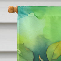 Missouri Hawthorns in Watercolor House Flag