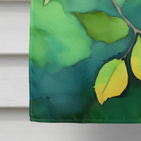 Missouri Hawthorns in Watercolor House Flag