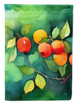 Missouri Hawthorns in Watercolor House Flag