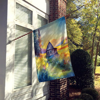 Montana Bitterroot in Watercolor House Flag