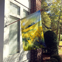 Nebraska Goldenrod in Watercolor House Flag