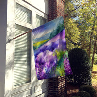 New Hampshire Purple Lilac in Watercolor House Flag