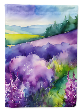 New Hampshire Purple Lilac in Watercolor House Flag