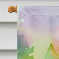 New Jersey Violet in Watercolor House Flag