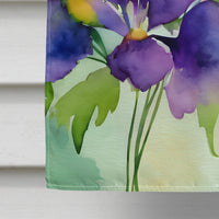 New Jersey Violet in Watercolor House Flag