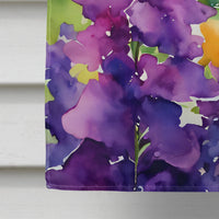 New Jersey Violet in Watercolor House Flag