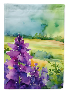 New Jersey Violet in Watercolor House Flag