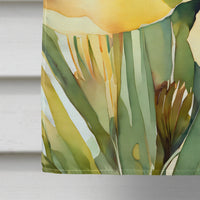 New Mexico Yucca Flower in Watercolor House Flag