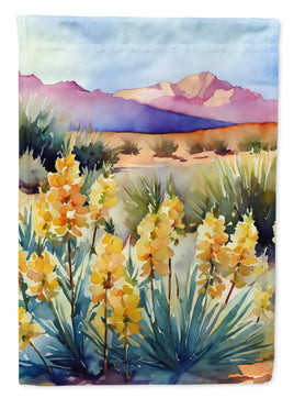 New Mexico Yucca Flower in Watercolor House Flag