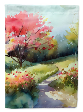 North Carolina Dogwoods in Watercolor House Flag