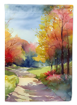 North Carolina Dogwoods in Watercolor House Flag