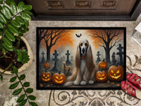 Afghan Hound Spooky Halloween Indoor or Outdoor Mat 24x36