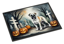 Boxer Spooky Halloween Doormat 18x27