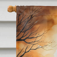 Norfolk Terrier Spooky Halloween House Flag