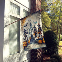 Mariachi Skeleton Band Spooky Halloween House Flag