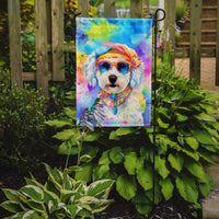 Bichon Frise Hippie Dawg Garden Flag