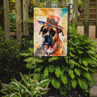 Boxer Hippie Dawg Garden Flag